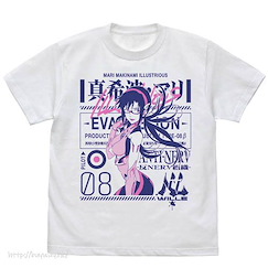 新世紀福音戰士 (加大)「真希波」白色 T-Shirt Mari Makinami Illustrious T-Shirt /WHITE-XL【Neon Genesis Evangelion】