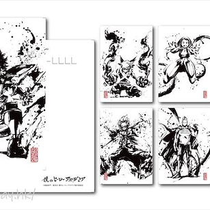 我的英雄學院 和紙明信片水墨繪風格 (7 個入) Japanese Paper Post Card Set Ink Painting (7 Pieces)【My Hero Academia】