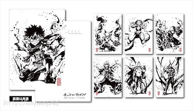 我的英雄學院 和紙明信片水墨繪風格 (7 個入) Japanese Paper Post Card Set Ink Painting (7 Pieces)【My Hero Academia】