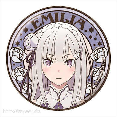 Re：從零開始的異世界生活 「艾米莉婭」新藝術系列 徽章 Art Nouveau Series Can Badge Emilia【Re:Zero】