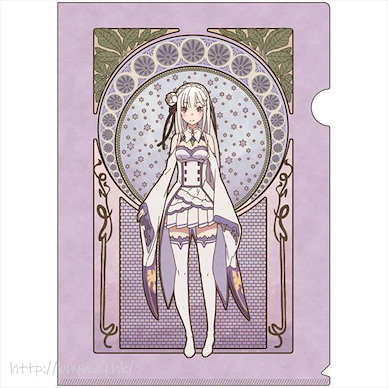 Re：從零開始的異世界生活 「艾米莉婭」新藝術系列 A4 文件套 Art Nouveau Series A4 Clear File Emilia【Re:Zero】