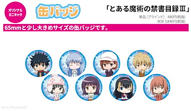 魔法禁書目錄系列 收藏徽章 02 (Mini Character) (8 個入) Can Badge 02 Mini Character (8 Pieces)【A Certain Magical Index Series】