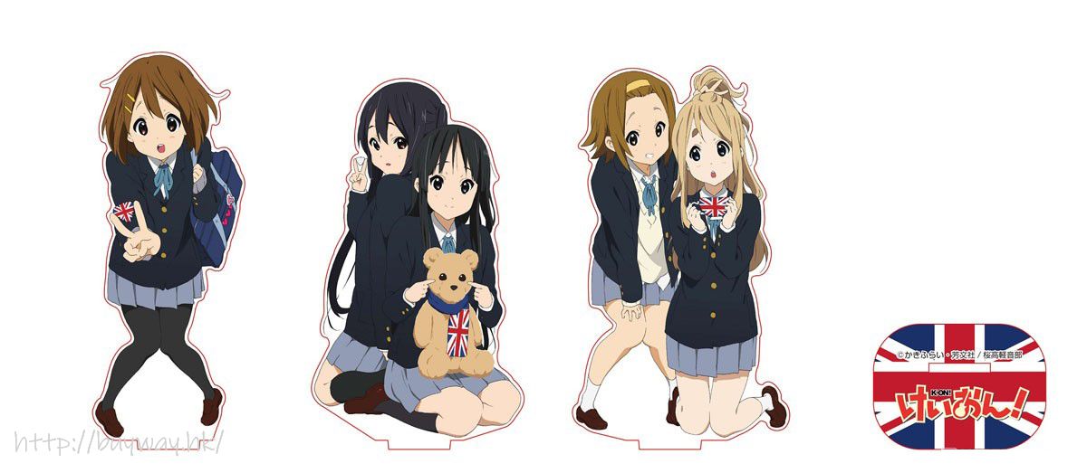 K-On！輕音少女: 日版「田井中律+ 琴吹紬」校服亞克力企牌: buyway.hk