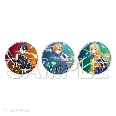 刀劍神域系列 「桐谷和人 + 尤吉歐 + 愛麗絲」收藏徽章 (3 個入) Metalic Badge Kirito & Alice & Eugeo【Sword Art Online Series】