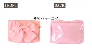 周邊配件 大蝴蝶結 2WAY 痛袋 - 糖果粉 BIG Ribbon 2WAY Pochette Bag Candy Pink【Boutique Accessories】