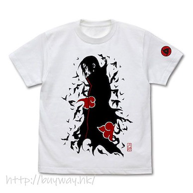 火影忍者系列 (大碼)「宇智波鼬」イタチの月読 白色 T-Shirt Itachi's Tsukuyomi T-Shirt /WHITE-L【Naruto】