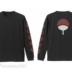 火影忍者系列 : 日版 (大碼)「寫輪眼」黑色 長袖 T-Shirt