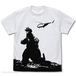 哥斯拉系列 (大碼)「哥斯拉」'62 白色 T-Shirt Godzilla '62 All Print T-Shirt /WHITE-L【Godzilla】