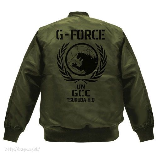 哥斯拉系列 : 日版 (中碼)「G-FORCE」MA-1 墨綠色 外套