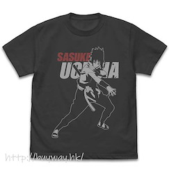 火影忍者系列 (加大)「宇智波佐助」墨黑色 T-Shirt Sasuke Uchiha T-Shirt /SUMI-XL【Naruto】