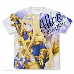 刀劍神域系列 : 日版 (大碼)「愛麗絲」整合騎士 全彩 白色 T-Shirt