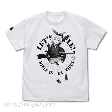 美妙射擊部 (細碼)「小倉光」白色 T-Shirt Hikari Kokura T-Shirt /WHITE-S【Rifle is Beautiful】