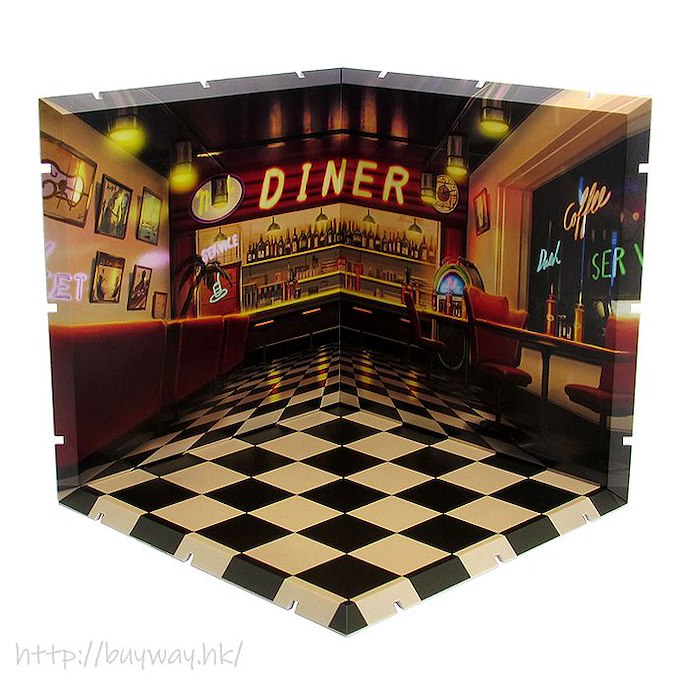 黏土人場景 : 日版 Dioramansion150 美式餐廳
