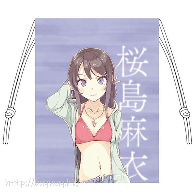 青春豬頭少年系列 「櫻島麻衣」原作水著 索繩小物袋 Drawstring Bag Mai Sakurajima Original Swimsuit【Rascal Does Not Dream of Bunny Girl Senpai】