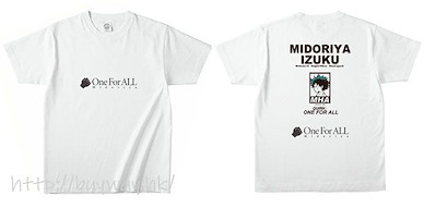 我的英雄學院 (大碼)「綠谷出久」Festival 白色 T-Shirt Festival T-Shirt Midoriya Izuku (L Size)【My Hero Academia】