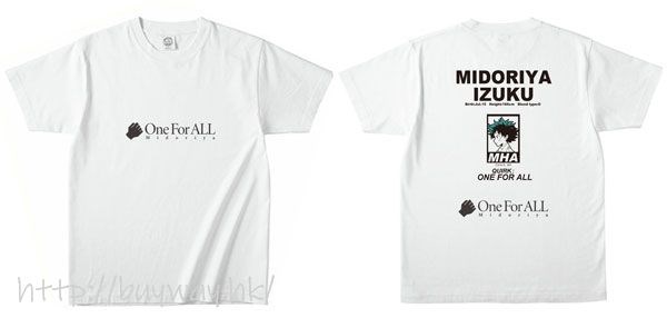 我的英雄學院 : 日版 (中碼)「綠谷出久」Festival 白色 T-Shirt