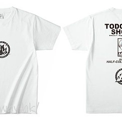 我的英雄學院 (大碼)「轟焦凍」Festival 白色 T-Shirt Festival T-Shirt Todoroki Shoto (L Size)【My Hero Academia】