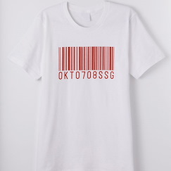 銀魂 : 日版 (均碼)「沖田總悟」條碼圖案 T-Shirt