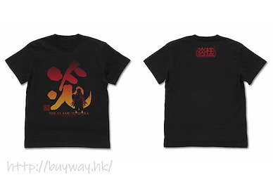 鬼滅之刃 (大碼)「煉獄杏壽郎」炎柱 黑色 T-Shirt Flame Pillar Kyojuro Rengoku T-Shirt /BLACK-L【Demon Slayer: Kimetsu no Yaiba】