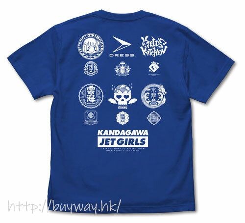 神田川JET GIRLS : 日版 (大碼)「KANDAGAWA JET GIRLS」寶藍色 T-Shirt