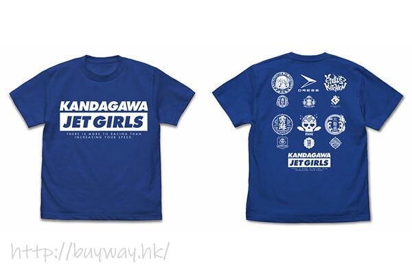 神田川JET GIRLS : 日版 (細碼)「KANDAGAWA JET GIRLS」寶藍色 T-Shirt
