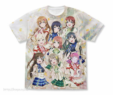 LoveLive! 虹咲學園校園偶像同好會 (大碼) 全彩 白色 T-Shirt Full Graphic T-Shirt /WHITE-L【Love Live! Nijigasaki Academy School Idol Club】