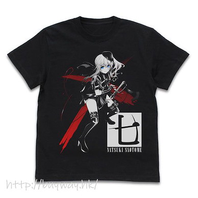 戰×戀 (細碼)「早乙女七樹」黑色 T-Shirt Natsuki Saotome T-Shirt /BLACK-S【Val × Love】