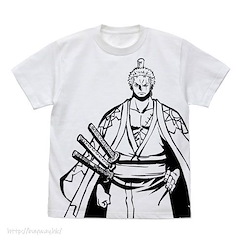 海賊王 : 日版 (細碼)「卓洛」十郎 白色 T-Shirt