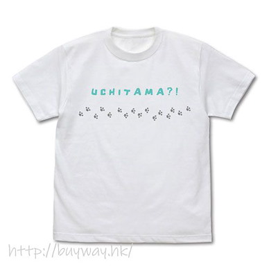 貓狗寵物街 (加大)「UCHITAMA?!」白色 T-Shirt Tama and Friends T-Shirt /WHITE-XL【Tama and Friends】
