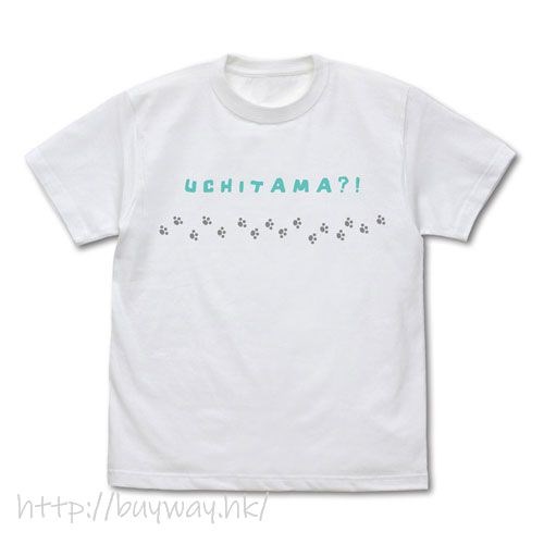 貓狗寵物街 : 日版 (大碼)「UCHITAMA?!」白色 T-Shirt