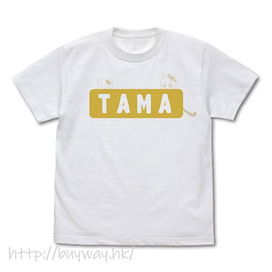 貓狗寵物街 (細碼)「岡本斑仔」白色 T-Shirt Tama T-Shirt /WHITE-S【Tama and Friends】