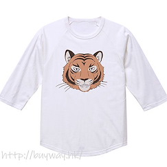 貓狗寵物街 (大碼)「木曾小虎」七分袖 白色 T-Shirt Tama and Friends Tora Raglan Sleeve T-Shirt /WHITE-L【Tama and Friends】