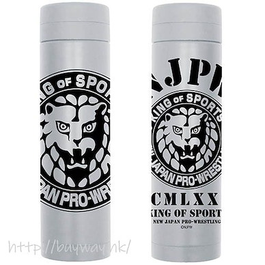 新日本職業摔角 「NJPW」獅子標誌 白色 保溫瓶 Lion Mark Thermos Bottle /WHITE【New Japan Pro-Wrestling】