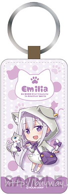 Re：從零開始的異世界生活 「艾米莉婭」貓耳連衣裙 皮革匙扣 Leather Keychain Emilia Cat Ears One-piece Dress ver.【Re:Zero】