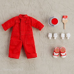 未分類 : 日版 黏土娃 服裝套組 紅色工作服
