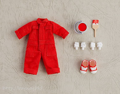 未分類 黏土娃 服裝套組 紅色工作服 Nendoroid Doll Clothes Set Colorful Jumpsuit Red