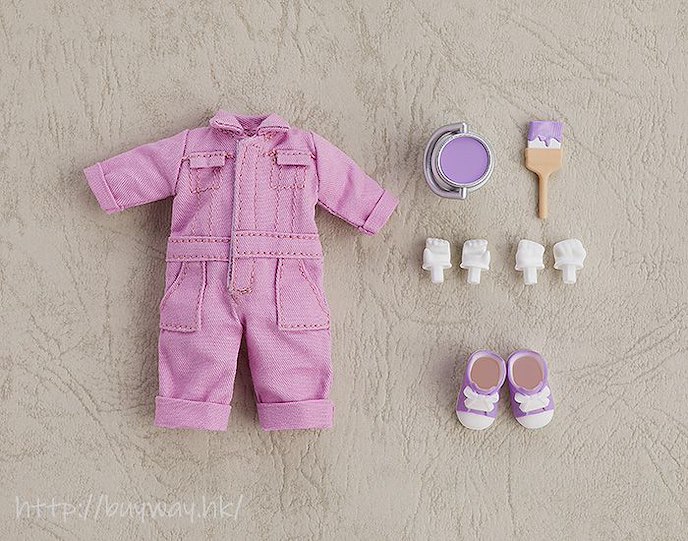 日版 黏土娃 服裝套組 紫色工作服