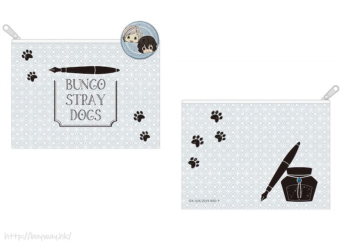 文豪 Stray Dogs : 日版 「中島敦 + 太宰治」平面袋 附 56mm 徽章
