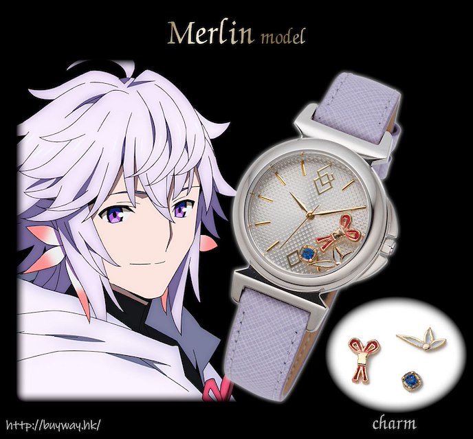 Fate系列 : 日版 「Caster (梅林)」皮革手錶