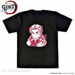 鬼滅之刃 : 日版 (大碼)「煉獄杏壽郎」柱系列 黑色 T-Shirt