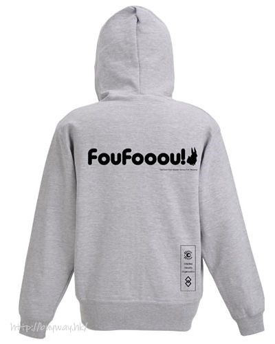 Fate系列 : 日版 (加大)「芙」FouFooou! 混合灰色 × 黑色 連帽拉鏈外套