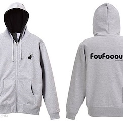 Fate系列 : 日版 (中碼)「芙」FouFooou! 混合灰色 × 黑色 連帽拉鏈外套