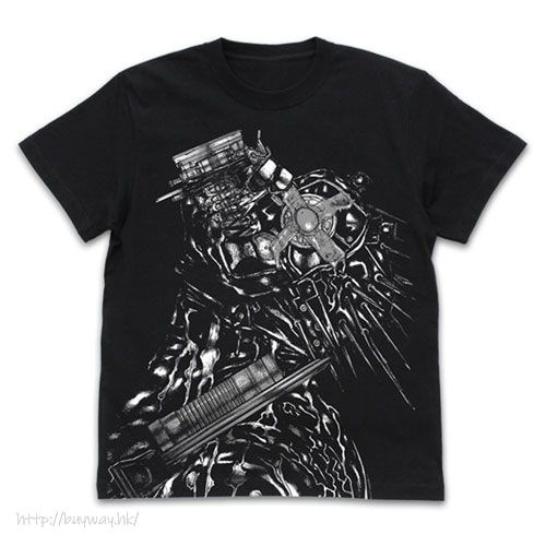 異獸魔都 : 日版 (大碼)「開曼」黑色 T-Shirt