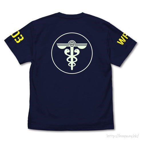 PSYCHO-PASS 心靈判官 : 日版 (大碼)「公安局」夜光 深藍色 T-Shirt