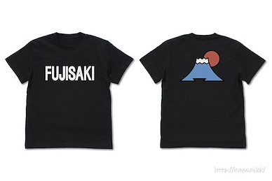 花牌情緣 (加大)「富士崎高校」黑色 T-Shirt Fujisaki High School T-Shirt /BLACK-XL【Chihayafuru】