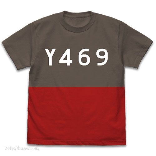 高校艦隊 : 日版 (大碼)「Y469」暗黑 × 紅 T-Shirt