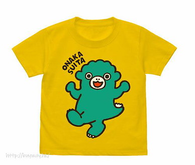 哥斯拉系列 (130cm)「ちびゴジラ」ONAKASUITA 淡黃色 T-Shirt Chibi Godzilla ONAKASUITA Kids T-Shirt /CANARY YELLOW-130cm【Godzilla】