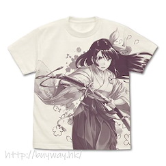 櫻花大戰 (大碼)「天宮櫻」香草白 T-Shirt Sakura Amamiya All Print T-Shirt /VANILLA WHITE-L【Sakura Wars】