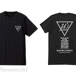 LoveLive! 明星學生妹 (細碼)「μ's」吸汗快乾 黑色 T-Shirt Mu's Dry T-Shirt /BLACK-S【Love Live! School Idol Project】