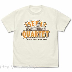 異世界四重奏 (大碼)「ISEKAI QUARTET」香草白 T-Shirt T-Shirt /VANILLA WHITE-L【Isekai Quartet】